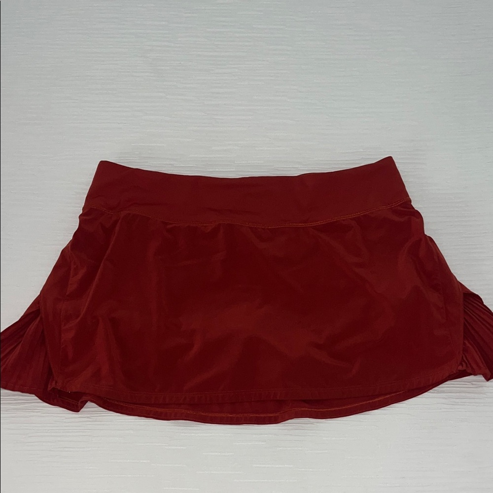 Red Lululemon skort size 10